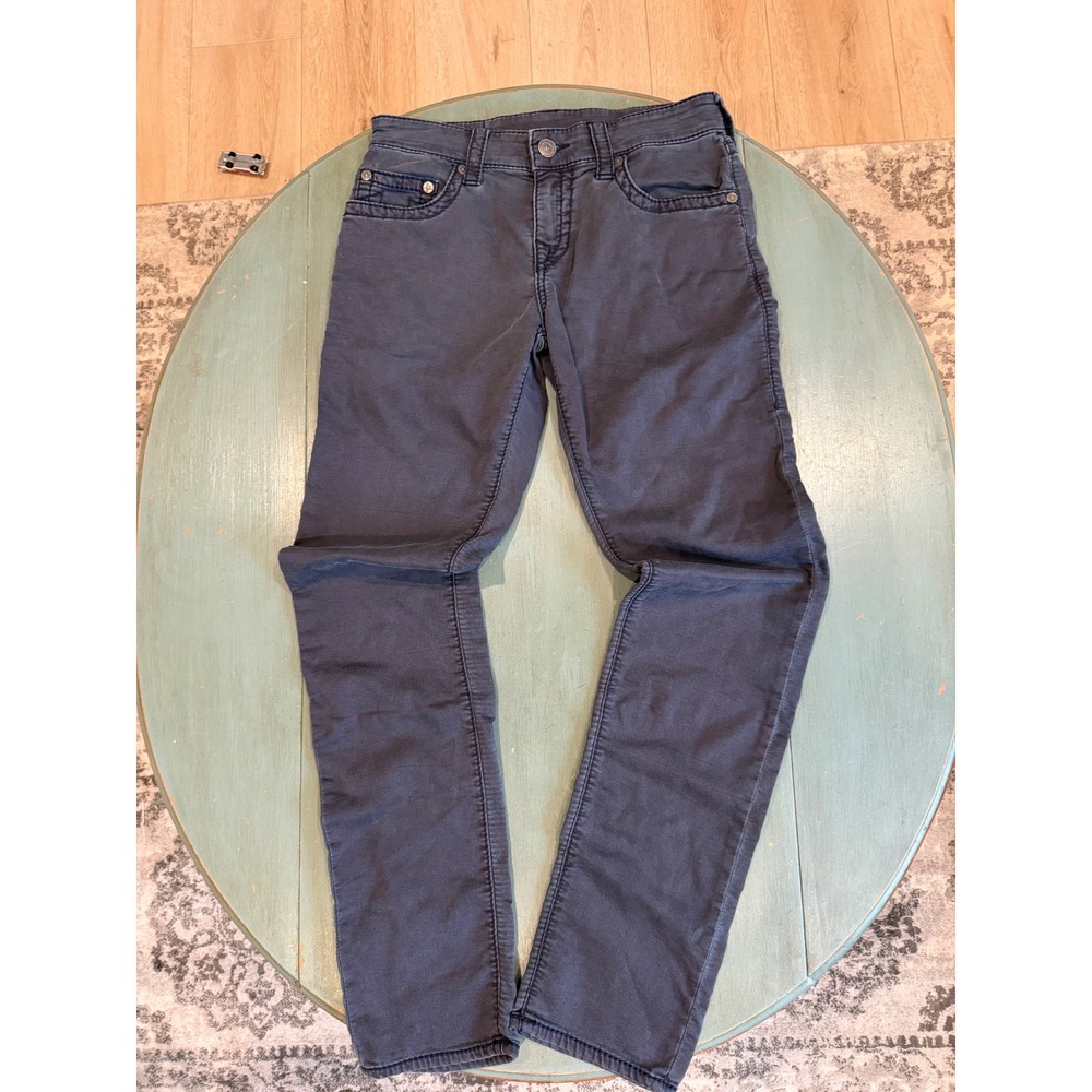 True Religion Geno Relaxed Slim Fit Pants Charcoal Grey Mens 29 MJ19NYK8